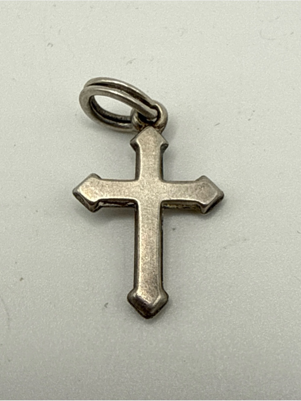 VTG Sterling Silver Cross Bracelet Charm Pendant